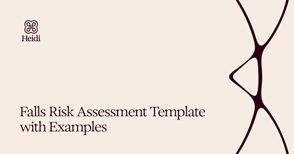 Falls Risk Assessment Template with Examples