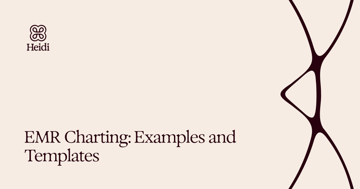 EMR Charting: Examples and Templates 