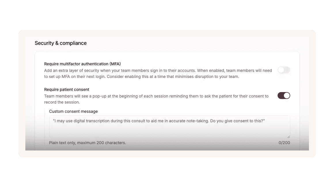 patient consent for clinical notes